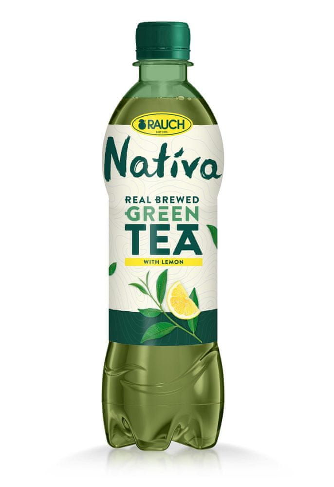 WEBHIDDENBRAND Rauch Ľadový čaj Nativa - zelený s citrónom, 12 x 0,5 l