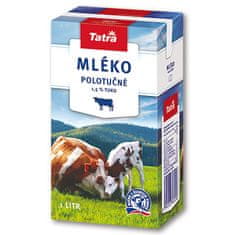 Trvanlivé mlieko Tatra - polotučné 1,5%, 1 l