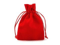 Darčekové vrecúško 8,5x11 cm zamatové - červená