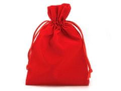 Darčekové vrecúško 12x17 cm zamatové - červená