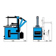 Golemtech Vyzúvačka osobná TC-03 MAXI, 10 "- 24", automat, pneumatické rameno, helper - Golemtech