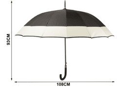 Sobex Elegantný veľký vládny dáždnik silný xxl protišmyková rukoväť automatický