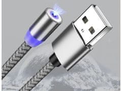 Sobex Magnetický nabíjací kábel 3v1 micro type-c usb lightning 1m