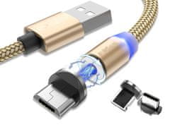 Sobex Magnetický nabíjací kábel 3v1 micro type-c usb lightning 1m