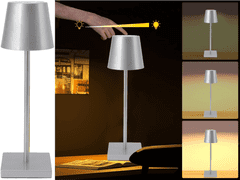 Sobex Stolové nočné svetlo dotykové svietidlo 3 kroky vysoké bezdrôtové usb