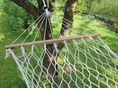 Sobex Záhradná šnúrová hojdacia sieť s hojdacím rámom