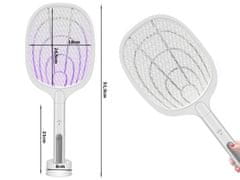 Sobex Elektrická plácačka na muchy vrecko na hmyz uv lampa