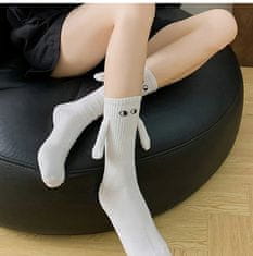 Korbi Biele magnetické ponožky veľkosti 35-43
