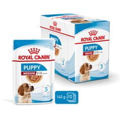 Royal Canin kapsička Medium Puppy 10 x 140 g