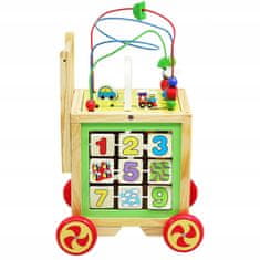 Northix Drevený vozík pre deti 