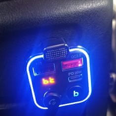 Northix Vysielač Bluetooth s nabíjačkou do auta 12 V / 24 V 