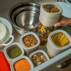 Lekué Nádoba na skladování suchých potravin Flip Storage M šedá