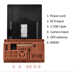 Podofo 9,5" Android Autorádio Tesla Štýl Otočná Vertikálna obrazovka Inteligentný systém Stereo Receiver GPS Multimediálny prehrávač Hlavná jednotka