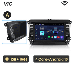 2DIN Android autorádio pre Volkswagen VW SEAT Leon Passat B6 B7 Tiguan Touran GOLF 5, 6, POLO Auto RDS GPS 2din autorádio Škoda Octavia mk2, Fabia mk2, Superb