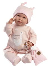 Llorens 74108 New Born - realistická bábika bábätko so zvukmi a mäkkým látkovým telom - 42 cm