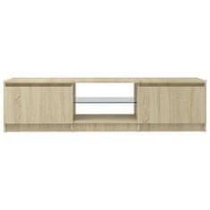 Vidaxl TV skrinka s LED svetlami dub sonoma 140x40x35,5 cm