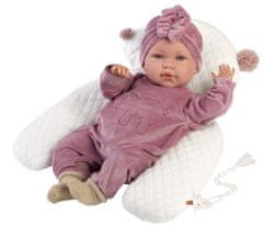 Llorens 74118 New Born - realistická bábika bábätko so zvukmi a mäkkým látkovým telom - 42 cm