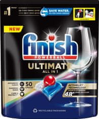 Finish Ultimate All in 1 - kapsule do umývačky riadu 50 ks