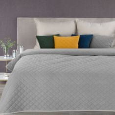 MôjNábytok Prikrývka na posteľ MILO | strieborná 220 x 240 cm