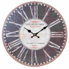 Clayre & Eef Nástenné hodiny, 6KL0414, 34cm