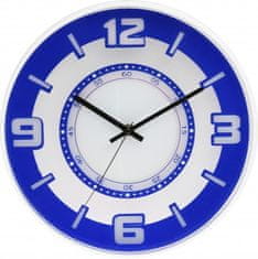 MPM QUALITY Nástenné hodiny, 3220.30 - modrá, 30cm