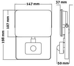 Avide LED reflektor (9571462) LED reflektor 30W, 2760Lm, pir