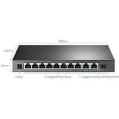 TP-LINK TL-SG1210MPE Gigabit Easy Smart Switch 10× Gigabit LAN 1x SFP PoE 123W