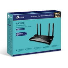 TP-LINK Archer VX1800 - AX1800 Wi-Fi 6 VDSL/ADSL Modem a Router, USB 2.0 pre 3G/4G a Media, RJ-11 pre VoIP Telefón, Eas