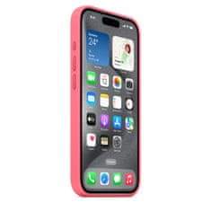 Apple iPhone 15 ProMax Silicone Case with MS - Pink