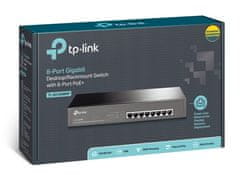 TP-LINK TL-SG1008MP - 8-portový gigabitový stolný Switch s 8-portovým PoE+