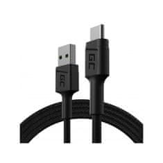 shumee Green Cell PowerStream - Kábel USB-A - Kábel USB-C 120 cm rýchle nabíjanie Ultra Charge, QC 3.0