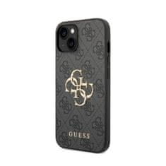 Guess Guess 4G Big Metal Logo - puzdro na iPhone 15 / 14 / 13 (sivé)