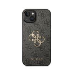 Guess Guess 4G Big Metal Logo - puzdro na iPhone 15 / 14 / 13 (sivé)