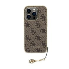 Guess Kolekcia Guess 4G Charms - Puzdro na iPhone 15 Pro Max (hnedé)