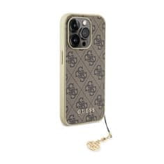 Guess Kolekcia Guess 4G Charms - Puzdro na iPhone 15 Pro Max (hnedé)