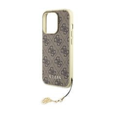 Guess Kolekcia Guess 4G Charms - Puzdro na iPhone 15 Pro Max (hnedé)