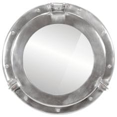 Petromila vidaXL vidaXL Priezorové zrkadlo nástenné Ø38 cm hliník a sklo