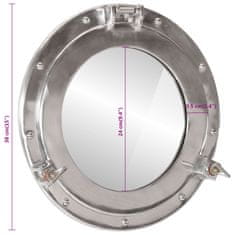 Petromila vidaXL vidaXL Priezorové zrkadlo nástenné Ø38 cm hliník a sklo