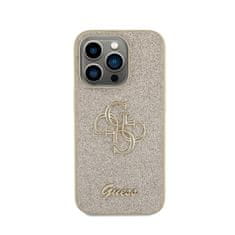 Guess Guess Glitter Script Big 4G - puzdro na iPhone 15 Pro (zlaté)