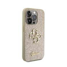 Guess Guess Glitter Script Big 4G - puzdro na iPhone 15 Pro (zlaté)