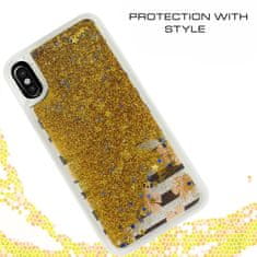 ZIZO Zizo Liquid Glitter Star Case - puzdro pre iPhone X (Ružové kvety)