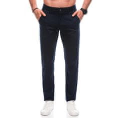 Edoti Pánske chino nohavice P1468 navy MDN125053 38