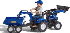 Falk FALK Šlapací traktor 3090W New Holland T8 s nakladačem, rypadlem a maxi vlečkou