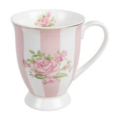 Clayre & Eef porcelánový hrnček SWEET ROSES 300 ml