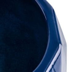 botle Keramický obal na kvetináč farba námornícka modrá 15,5 cm H14,5 cm lesklý