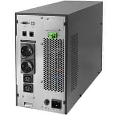 Qoltec UPS | 3kVA | 3000W | Účinník 1,0 | LCD | EPO | USB | On-line