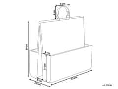 Beliani Ratanový stojan na časopisy svetlý LARAK