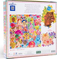 eeBoo Štvorcové puzzle Bohyňa a domáci miláčikovia 1000 dielikov