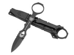 Benchmade 173BK SOCP Mini taktická dýka na sebaobranu 5,6 cm, celooceľový, čierna, puzdro