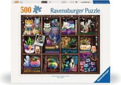 Ravensburger Puzzle Mačky a sukulenty 500 dielikov
